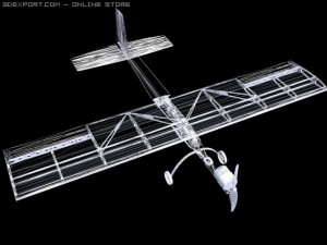rc airplane slow stick 3D मॉडल