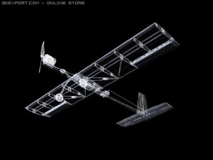 rc airplane slow stick 3D मॉडल