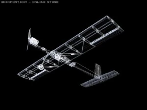 rc airplane slow stick 3D Model