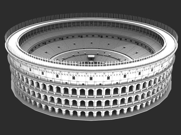 Roman Ancient Colosseum Reconstruction 3d Model In Buildings