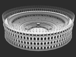 roman ancient colosseum reconstruction 3D Model