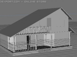house c4d Model 3D