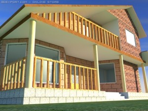house c4d Model 3D