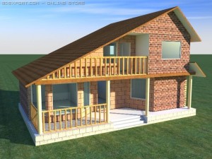 house c4d Model 3D