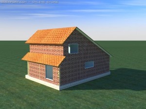 house c4d Model 3D