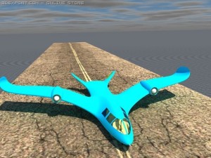 privat walking plane 3D Model