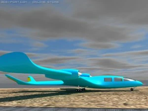 privat walking plane 3D Model
