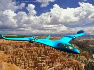 privat walking plane 3D Model