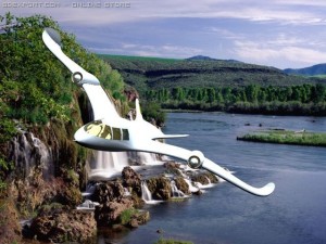 privat walking plane 3D Model
