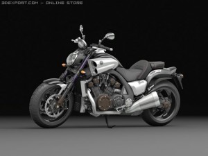 yamaha vmax 2009 3D 모델