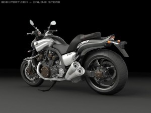 yamaha vmax 2009 3D 모델