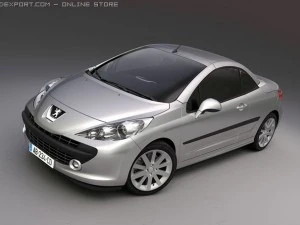푸조 207cc 3D 모델