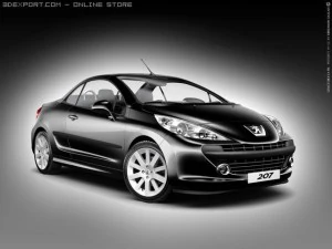 peugeot 207cc 3D Model