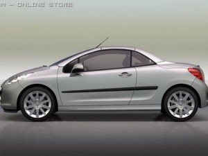 peugeot 207cc 3D-Modell