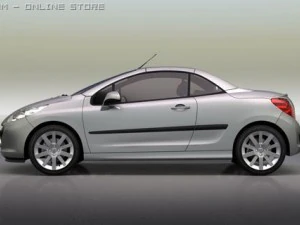 peugeot 207cc 3D Model