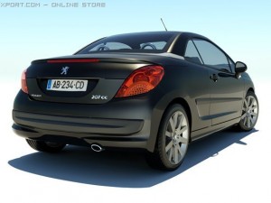 peugeot 207cc 3D-Modell