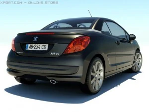 peugeot 207cc 3D Model