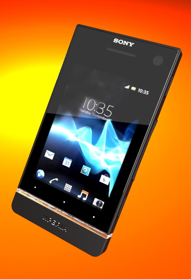 sony xperia 3D Модель .c4d .max .obj .3ds .fbx .stl .blend 
