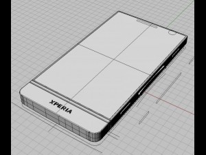 sony xperia 3D Модель