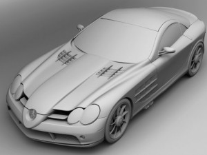 slr mclaren mercedes 3D Модель