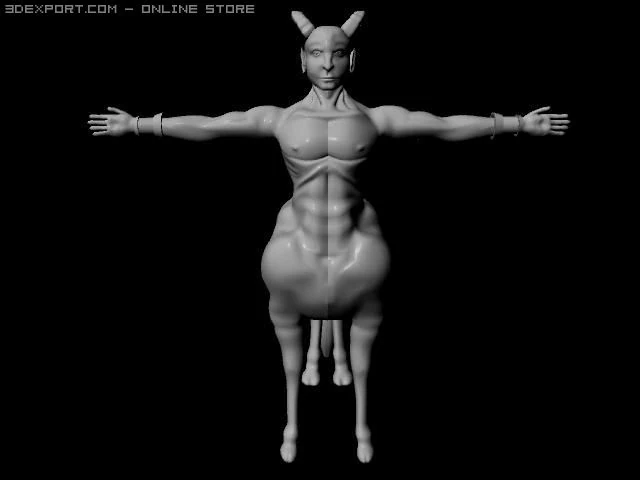 centaur 3D Model .c4d .max .obj .3ds .fbx .stl .blend 