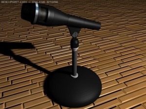 microphone Modèle 3D
