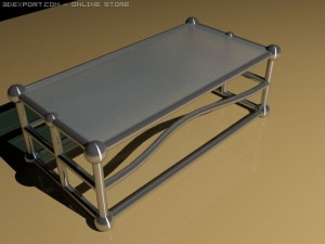 glass table 2 different glasses Modelo 3D