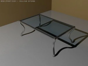 sofa  tables with different materials 3D Model