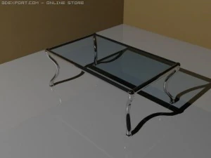 sofa  tables with different materials 3D Model