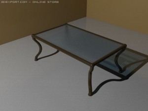 sofa  tables with different materials Modèle 3D