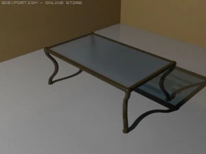 sofa  tables with different materials 3D Model