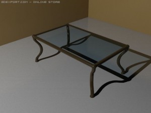 sofa  tables with different materials Modèle 3D