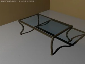 sofa  tables with different materials 3D Model