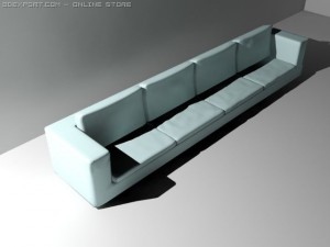 sofa  tables with different materials Modèle 3D