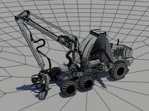 harvester Model 3D
