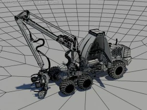 harvester 3D Model