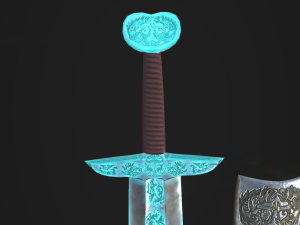 sword akinak griffin nail lod-0-1-2 3D मॉडल