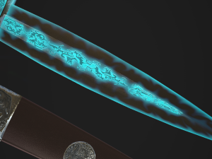 sword akinak griffin nail lod-0-1-2 3D मॉडल