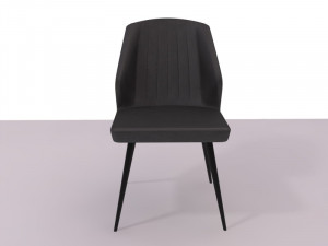 chaise gris fonce 3D Model