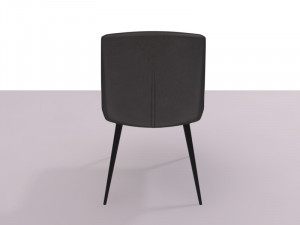 chaise gris fonce 3D Model