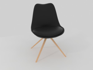 chaise3 noir 3Dモデル