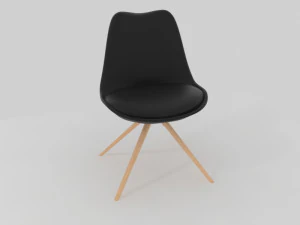 chaise3 noir 3D Model