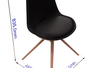 chaise3 noir 3Dモデル