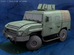amzturmilitaryvehicle 3D Model