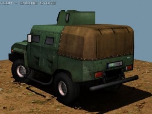 amzturmilitaryvehicle Modelo 3D