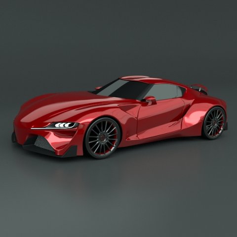 toyota ft 1 concept restyled Modelo 3D .c4d .max .obj .3ds .fbx .stl .blend 