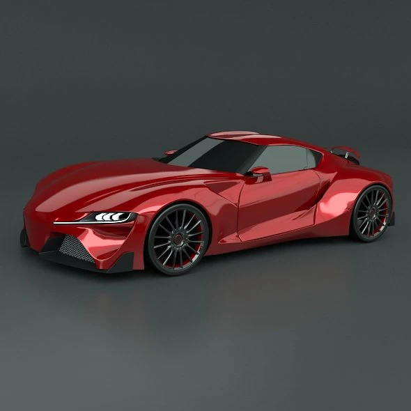 toyota ft 1 concept restyled 3D Model .c4d .max .obj .3ds .fbx .stl .blend 