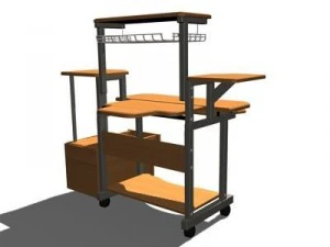 computer desk 3D Model