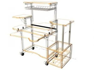 computer desk 3D Model