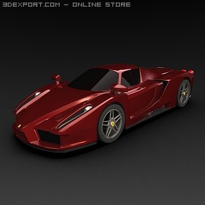 ferrari enzo 3D Модель .c4d .max .obj .3ds .fbx .stl .blend 